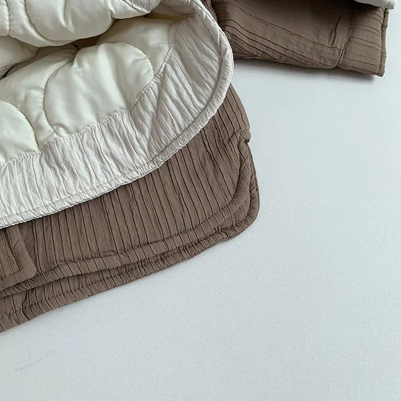 ショートコート・ジャケット・ジャンパー キッズアウター 裏キルティング厚手シャツジャケット【mh0007744】