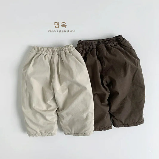 ロングパンツ・スウェットパンツ キッズパンツ ポケットカーゴパデッド防寒ロングパンツ【mh0008103】