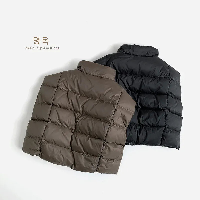 ベスト キッズベスト キルティングスタンドカラーアウターベスト【mh0008104】