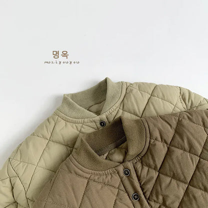 トレーナー・フーディ キッズトップス スタンドカラーキルティングプルオーバー【mh0008165】