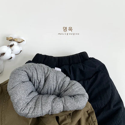 ロングパンツ・スウェットパンツ キッズパンツ パデッド防寒ロングジョガーパンツ【mh0008166】