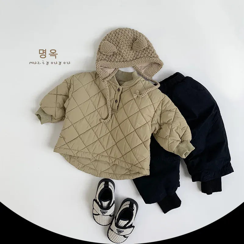 ロングパンツ・スウェットパンツ キッズパンツ パデッド防寒ロングジョガーパンツ【mh0008166】