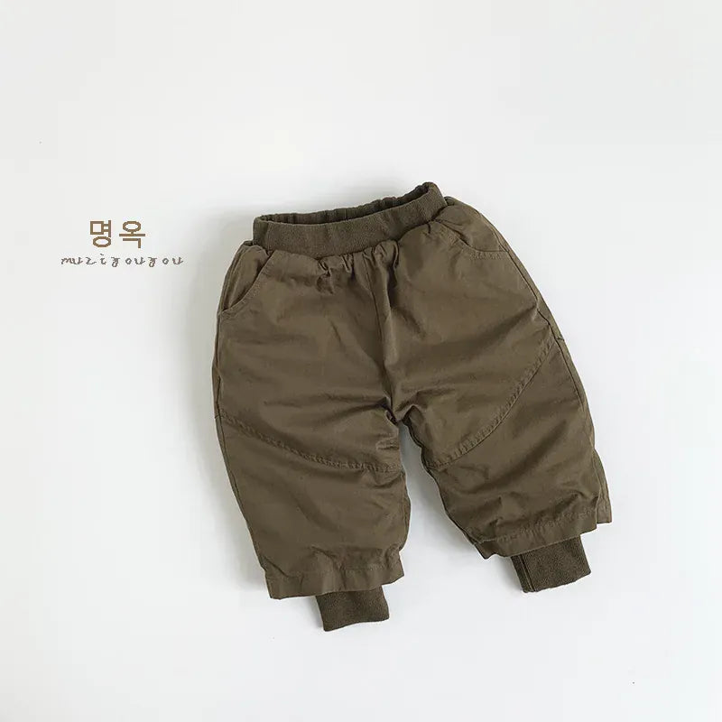 ロングパンツ・スウェットパンツ キッズパンツ パデッド防寒ロングジョガーパンツ【mh0008166】