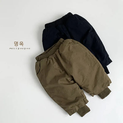 ロングパンツ・スウェットパンツ キッズパンツ パデッド防寒ロングジョガーパンツ【mh0008166】