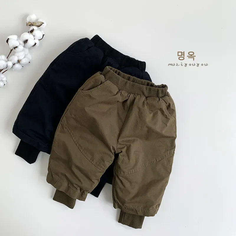 ロングパンツ・スウェットパンツ キッズパンツ パデッド防寒ロングジョガーパンツ【mh0008166】