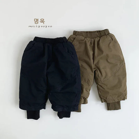 ロングパンツ・スウェットパンツ キッズパンツ パデッド防寒ロングジョガーパンツ【mh0008166】