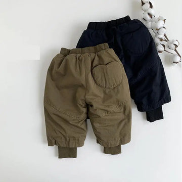 ロングパンツ・スウェットパンツ キッズパンツ パデッド防寒ロングジョガーパンツ【mh0008166】