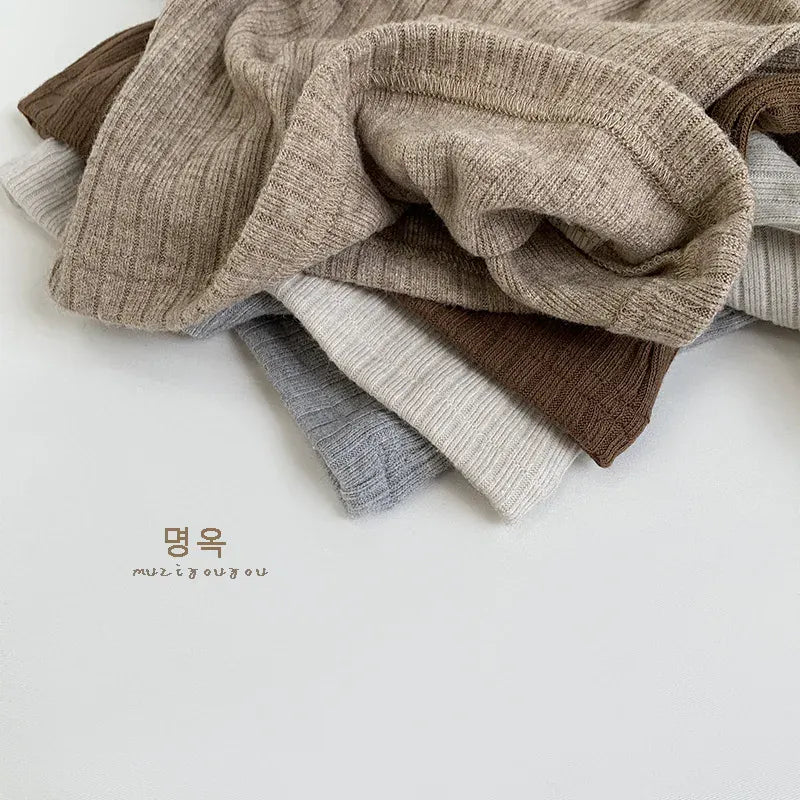 ニット・セーター キッズトップス ボトルネックリブニット長袖セーター【mh0008170】