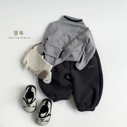 ニット・セーター キッズトップス ボトルネックリブニット長袖セーター【mh0008170】