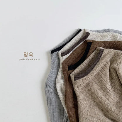ニット・セーター キッズトップス ボトルネックリブニット長袖セーター【mh0008170】