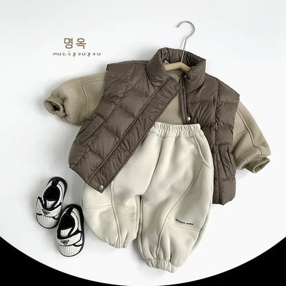 ロングパンツ・スウェットパンツ キッズパンツ 裏ボアフリーススポーツスタイルロングスウェットパンツ【mh0008171】