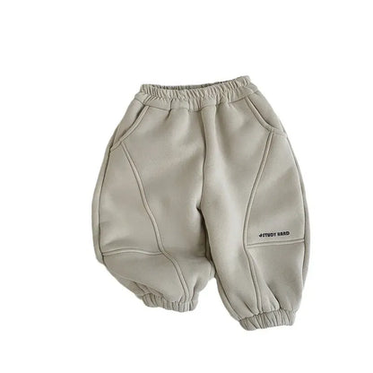 ロングパンツ・スウェットパンツ キッズパンツ 裏ボアフリーススポーツスタイルロングスウェットパンツ【mh0008171】