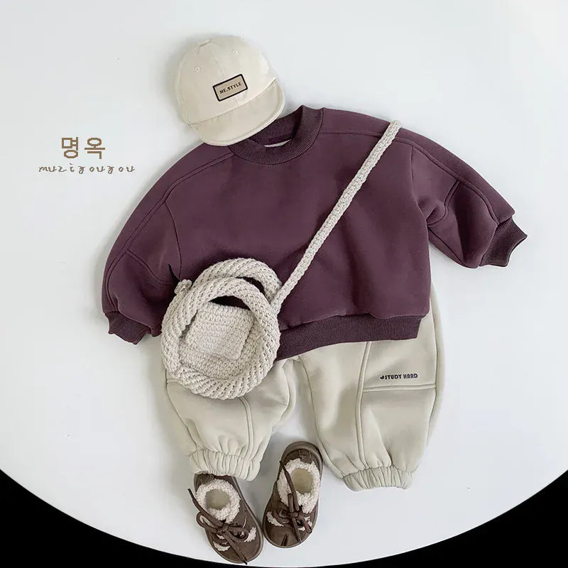 ロングパンツ・スウェットパンツ キッズパンツ 裏ボアフリーススポーツスタイルロングスウェットパンツ【mh0008171】