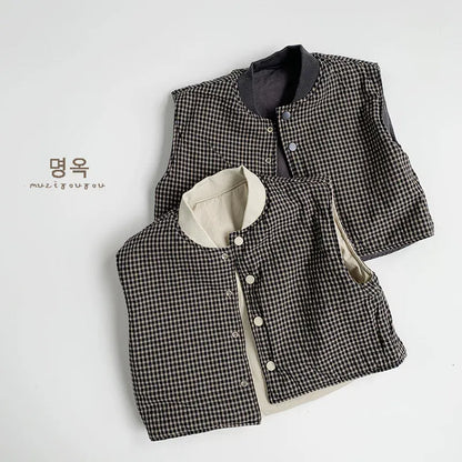 ベスト キッズベスト シンプルパデッドアウターベスト【mh0008389】