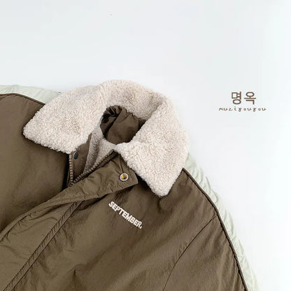 ショートコート・ジャケット・ジャンパー キッズアウター 裏ボアフリースジャケットコート【mh0008392】