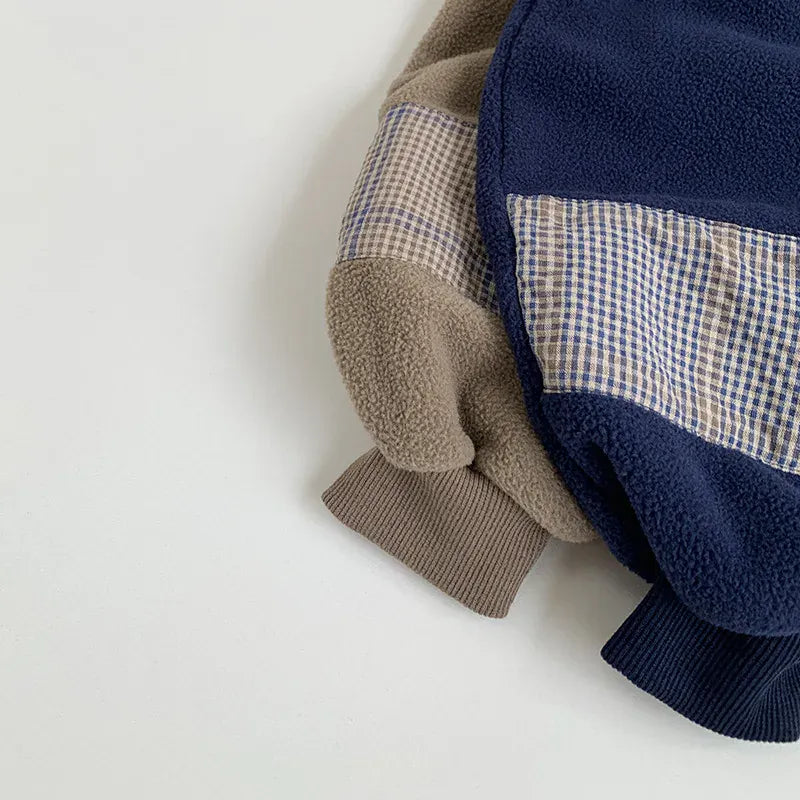 ロングパンツ・スウェットパンツ キッズパンツ チェックパッチ裏フリースロングスウェットパンツ【mh0008394】