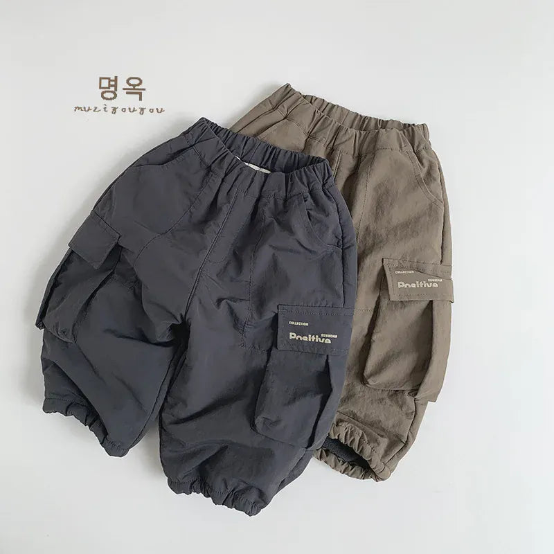 ロングパンツ・スウェットパンツ キッズパンツ 裏フリースロングカーゴパンツ【mh0008395】