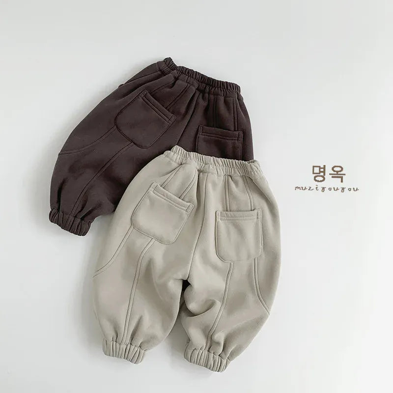 ロングパンツ・スウェットパンツ キッズパンツ 裏フリースパッチワークロングスウェットパンツ【mh0008396】