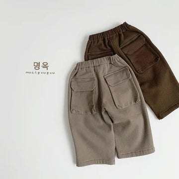 ロングパンツ・スウェットパンツ キッズパンツ 裏フリースビッグポケットルーズロングパンツ【mh0008401】