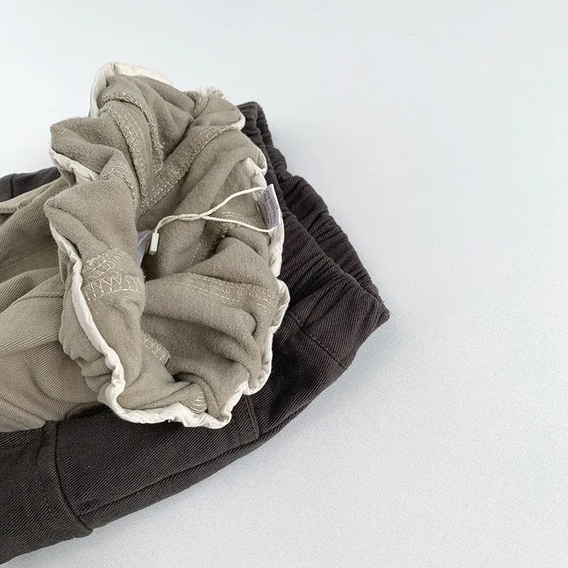 ロングパンツ・スウェットパンツ キッズパンツ 裏フリースポケットルーズロングパンツ【mh0008402】