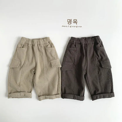 ロングパンツ・スウェットパンツ キッズパンツ 裏フリースポケットルーズロングパンツ【mh0008402】