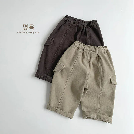 ロングパンツ・スウェットパンツ キッズパンツ 裏フリースポケットルーズロングパンツ【mh0008402】