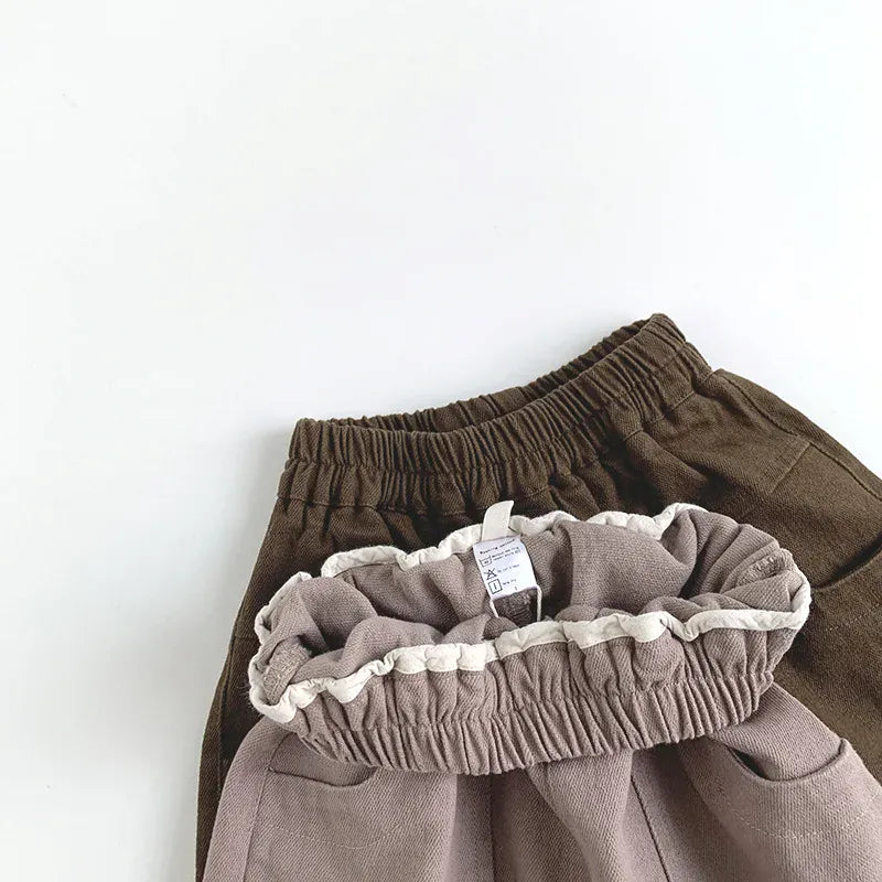 ロングパンツ・スウェットパンツ キッズパンツ ポケットアクセントシンプルロングパンツ【mh0008853】