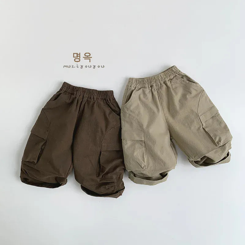 ロングパンツ・スウェットパンツ キッズパンツ ビッグポケットロングルーズワイドパンツ【mh0008855】