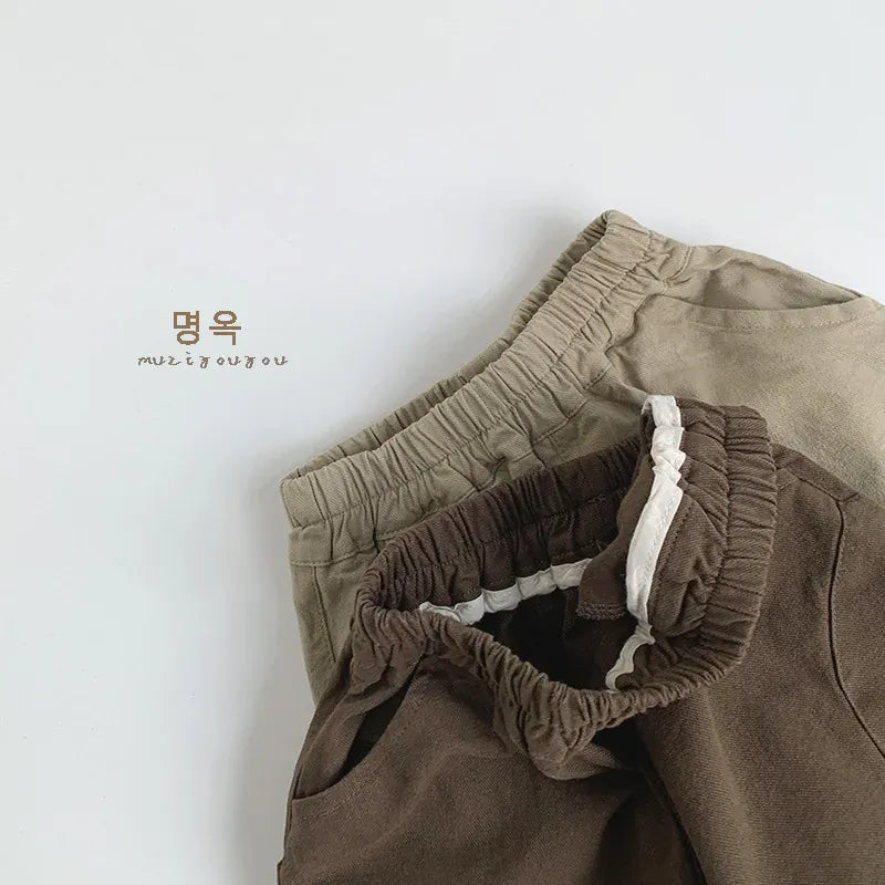 ロングパンツ・スウェットパンツ キッズパンツ ビッグポケットロングルーズワイドパンツ【mh0008855】