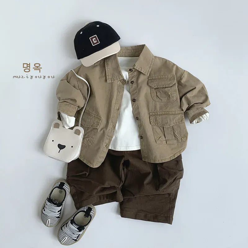 ロングパンツ・スウェットパンツ キッズパンツ ビッグポケットロングルーズワイドパンツ【mh0008855】