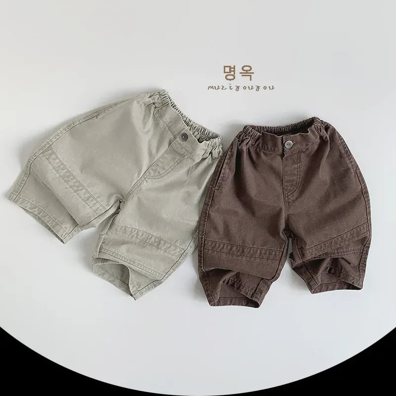 ロングパンツ・スウェットパンツ キッズパンツ 切り替えロングルーズパンツ【mh0008856】