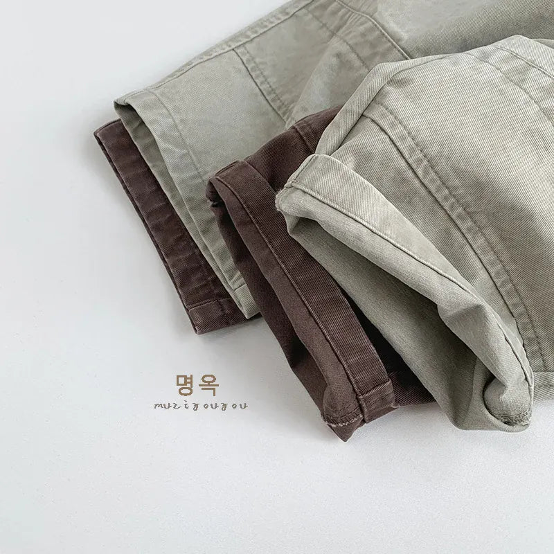 ロングパンツ・スウェットパンツ キッズパンツ 切り替えロングルーズパンツ【mh0008856】