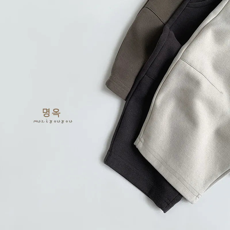 ロングパンツ・スウェットパンツ キッズパンツ シンプルルーズデイリーロングパンツ【mh0008858】