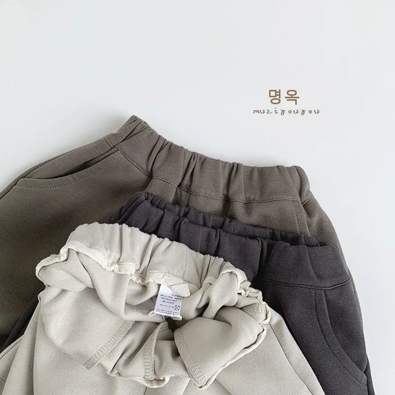 ロングパンツ・スウェットパンツ キッズパンツ シンプルルーズデイリーロングパンツ【mh0008858】