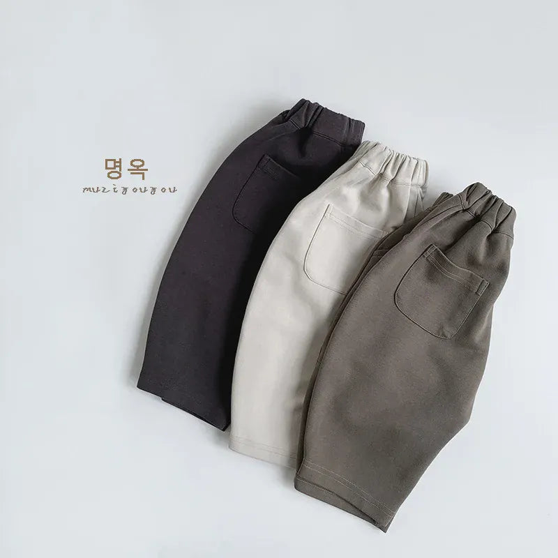 ロングパンツ・スウェットパンツ キッズパンツ シンプルルーズデイリーロングパンツ【mh0008858】