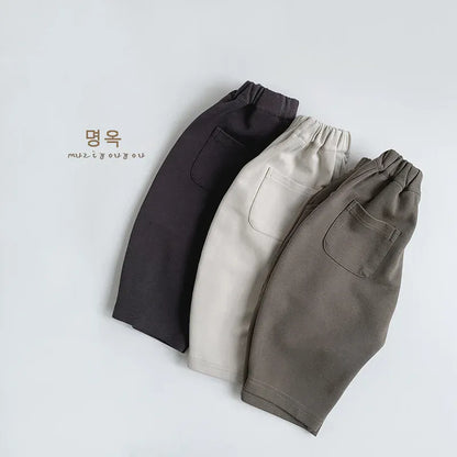 ロングパンツ・スウェットパンツ キッズパンツ シンプルルーズデイリーロングパンツ【mh0008858】