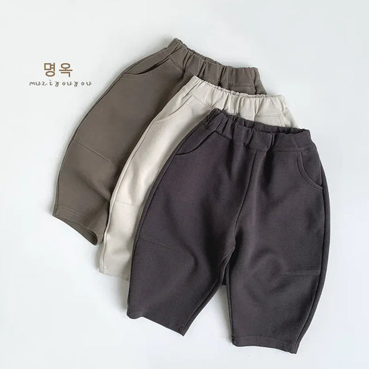 ロングパンツ・スウェットパンツ キッズパンツ シンプルルーズデイリーロングパンツ【mh0008858】