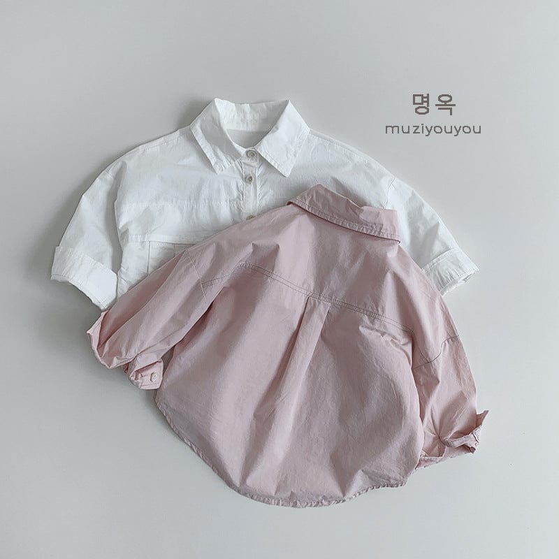 長袖シャツ・ブラウス 薄手フラップポケット長袖シャツ【mh0009575】