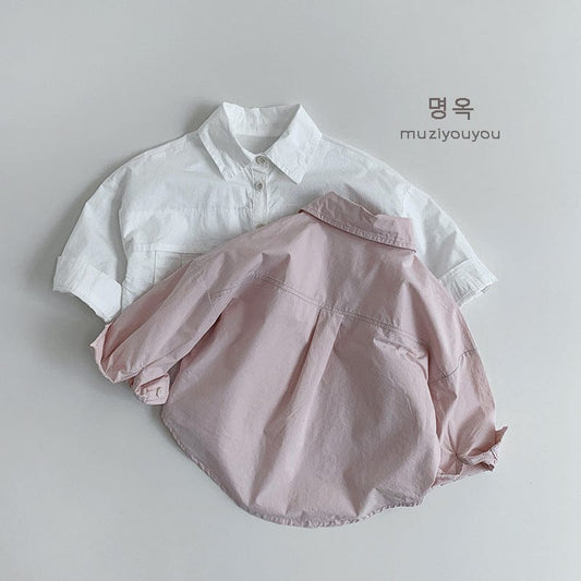 長袖シャツ・ブラウス 薄手フラップポケット長袖シャツ【mh0009575】