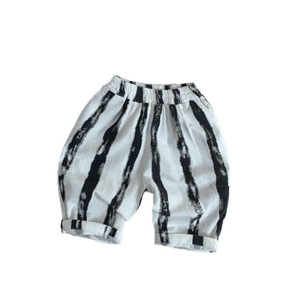 ロングパンツ・スウェットパンツ ストライプクロップドパンツ【mh0009583】