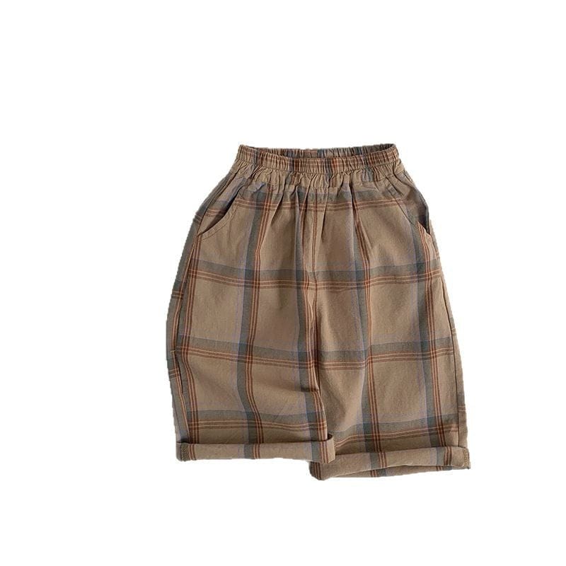 ロングパンツ・スウェットパンツ レトロチェックルーズパンツ【mh0009585】