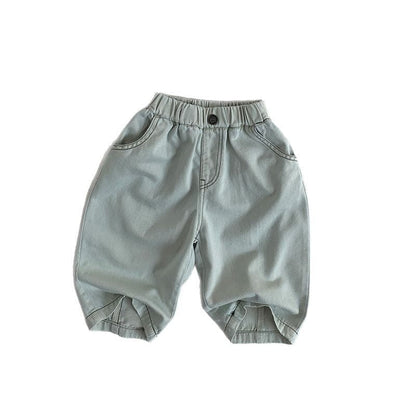 デニムパンツ ルーズワイドレッグ薄手デニムパンツジーンズ【mh0009587】