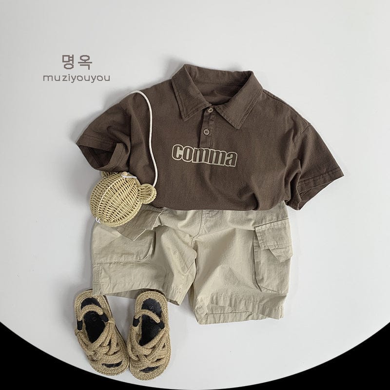 半袖シャツ・ブラウス プリント半袖ポロシャツ【mh0009589】