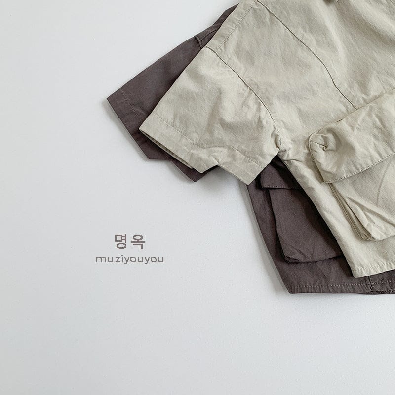 半袖シャツ・ブラウス コットン薄手ワークウェアシャツ【mh0009590】