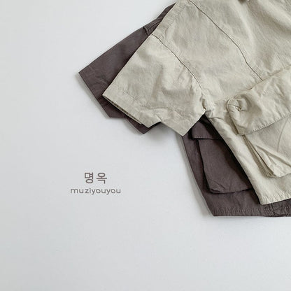 半袖シャツ・ブラウス コットン薄手ワークウェアシャツ【mh0009590】