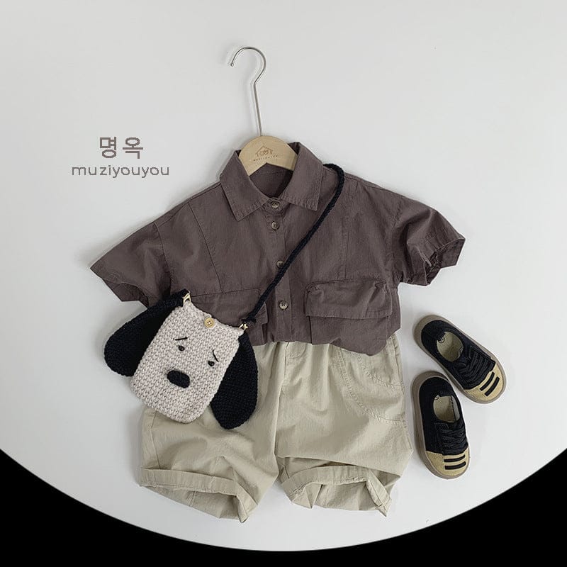 半袖シャツ・ブラウス コットン薄手ワークウェアシャツ【mh0009590】