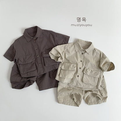 半袖シャツ・ブラウス コットン薄手ワークウェアシャツ【mh0009590】