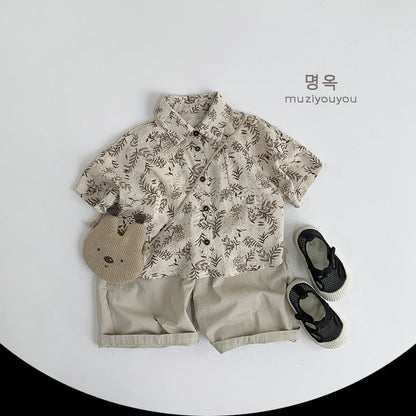 半袖シャツ・ブラウス 半袖ルーズアロハシャツ【mh0009595】