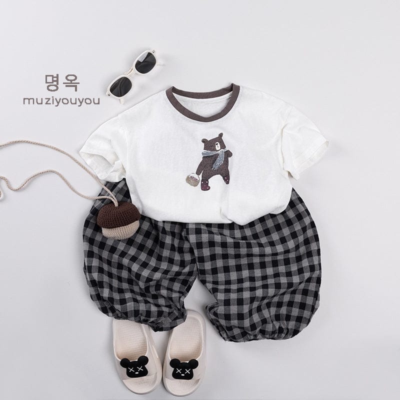 ロングパンツ・スウェットパンツ チェッククロップドバルーンイージーパンツ【mh0009799】