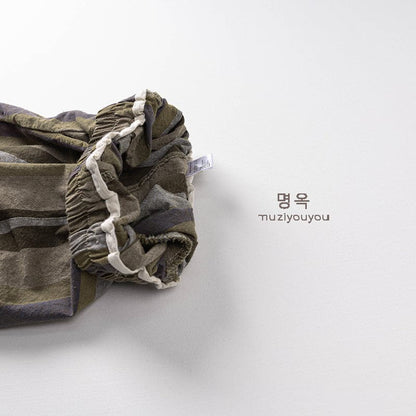 ハーフパンツ・ショートパンツ アースカラーストライプハーフパンツ【mh0009801】